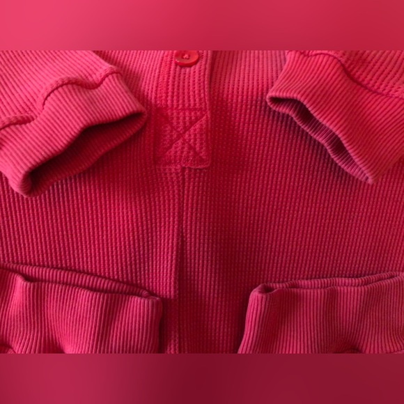 Victoria's Secret Red Waffle Onsie - Picture 5 of 6